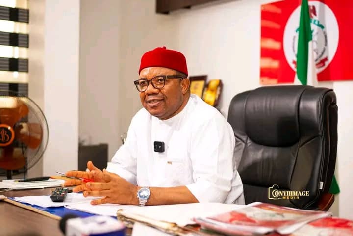 Commander of the National Drug Law Enforcement Agency (NDLEA), Imo State Command, CN Nnyigide Alexander Chinonye, addressing the ISPPAN delegation.